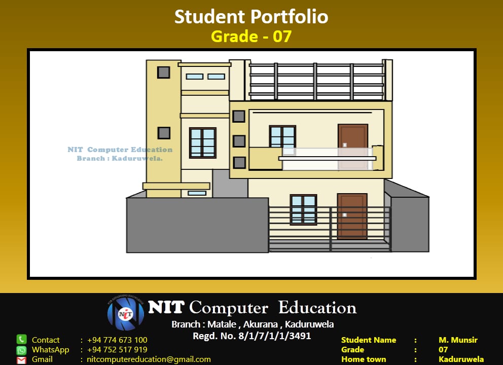 NIT Campus Munsir’s Creative House Design Project