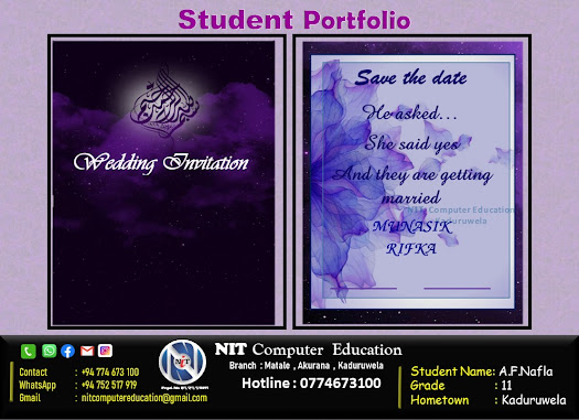 Nafla’s Elegant Wedding Card Design!